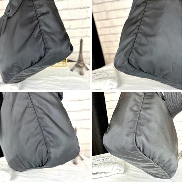Prada black nylon shoulder bag or diaper bag with dust bag - Picture 5 of 16